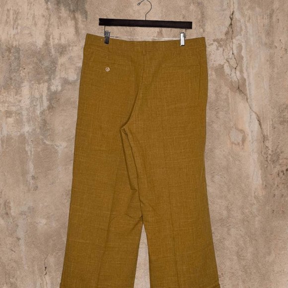 Pants & Jumpsuits Vintage Mustard Yellow Dress Pants Baggy Fit